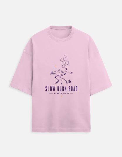 Slow Burn Road Oversized Tee | Khojo - Travel Apparel - Khojo Store