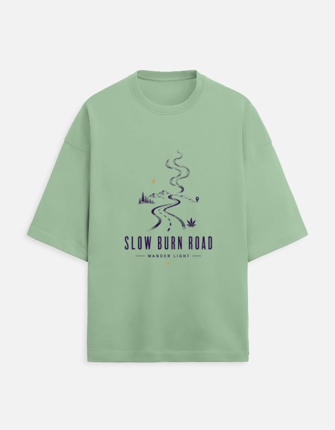 Slow Burn Road Oversized Tee | Khojo - Travel Apparel - Khojo Store