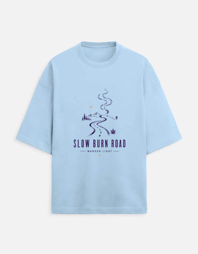 Slow Burn Road Oversized Tee | Khojo - Travel Apparel - Khojo Store