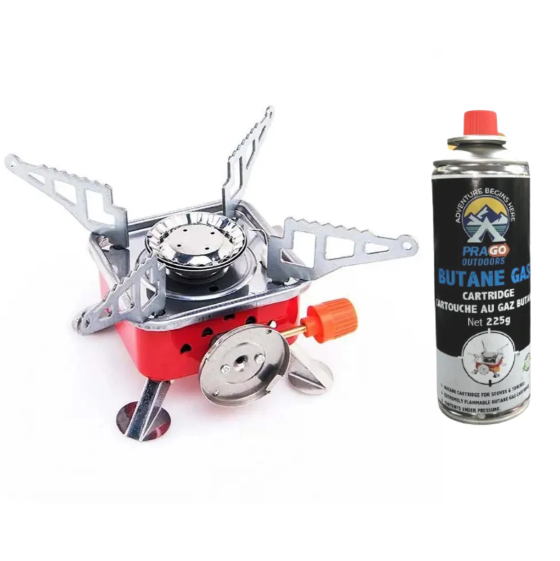 PORTABLE GAS STOVE WITH BUTANE CYLINDER