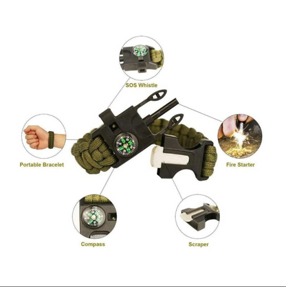 Khojo Survival Bracelet Arm Band – Lifestyle Shot | outdoor survival gear India