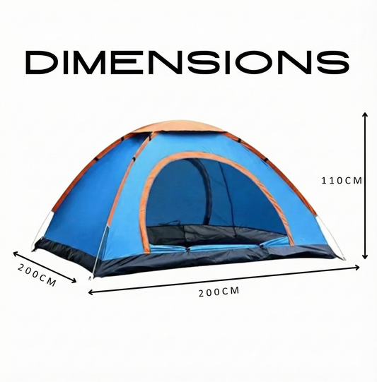 DOME TENT 2 PERSON SINGLE LAYER (WATER RESISTANT)