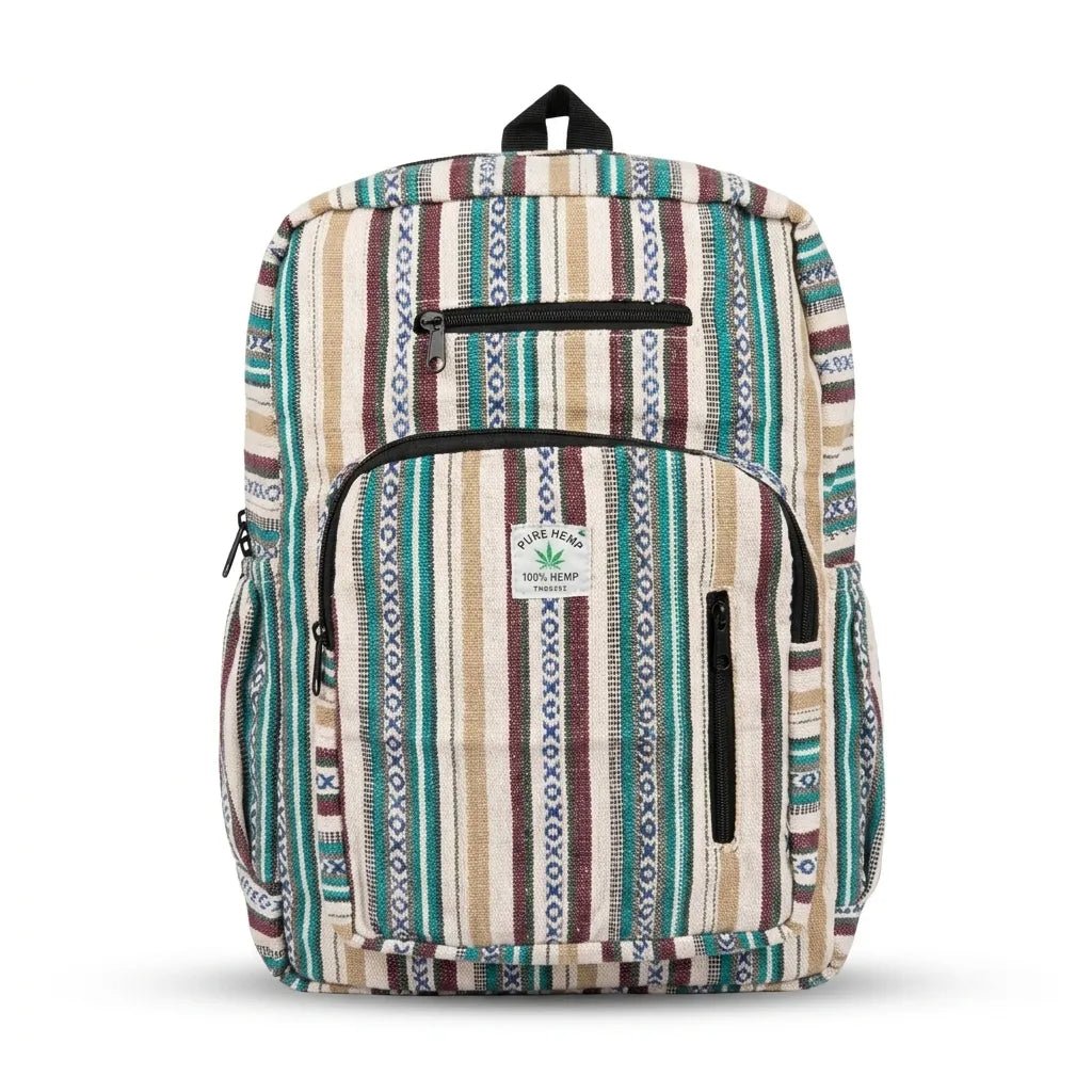 The Organiser — 4 Zipper Hemp Pithu + Waist Bag | Khojo - Hemp Bags - Khojo Store
