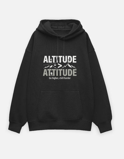 Travel Hoodie Oversized Fit | Altitude > Attitude - Travel Apparel - Khojo Store
