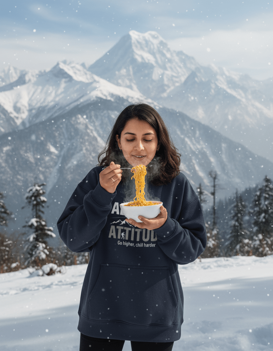 Travel Hoodie Oversized Fit | Altitude > Attitude - Travel Apparel - Khojo Store
