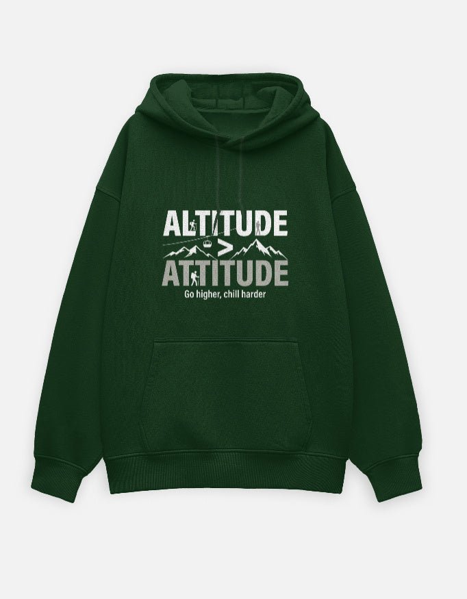 Travel Hoodie Oversized Fit | Altitude > Attitude - Travel Apparel - Khojo Store