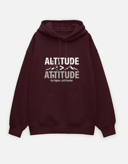 Travel Hoodie Oversized Fit | Altitude > Attitude - Travel Apparel - Khojo Store