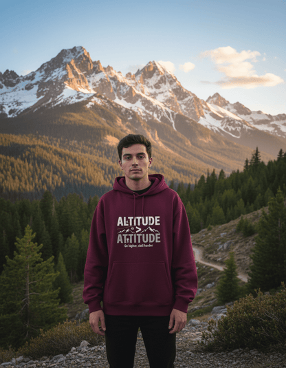 Travel Hoodie Oversized Fit | Altitude > Attitude - Travel Apparel - Khojo Store