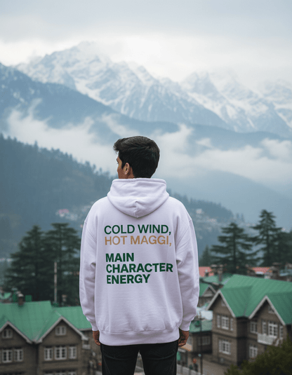 Travel Hoodie Oversized Fit | Mountain Mode On - Travel Apparel - Khojo Store
