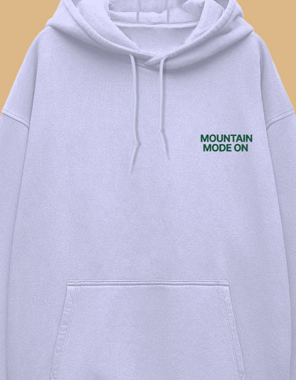 Travel Hoodie Oversized Fit | Mountain Mode On - Travel Apparel - Khojo Store