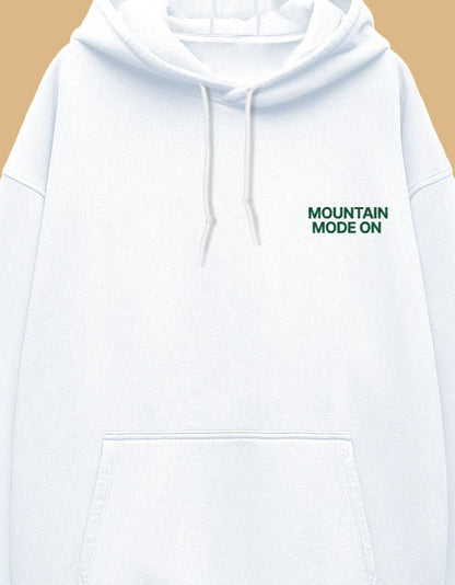 Travel Hoodie Oversized Fit | Mountain Mode On - Travel Apparel - Khojo Store