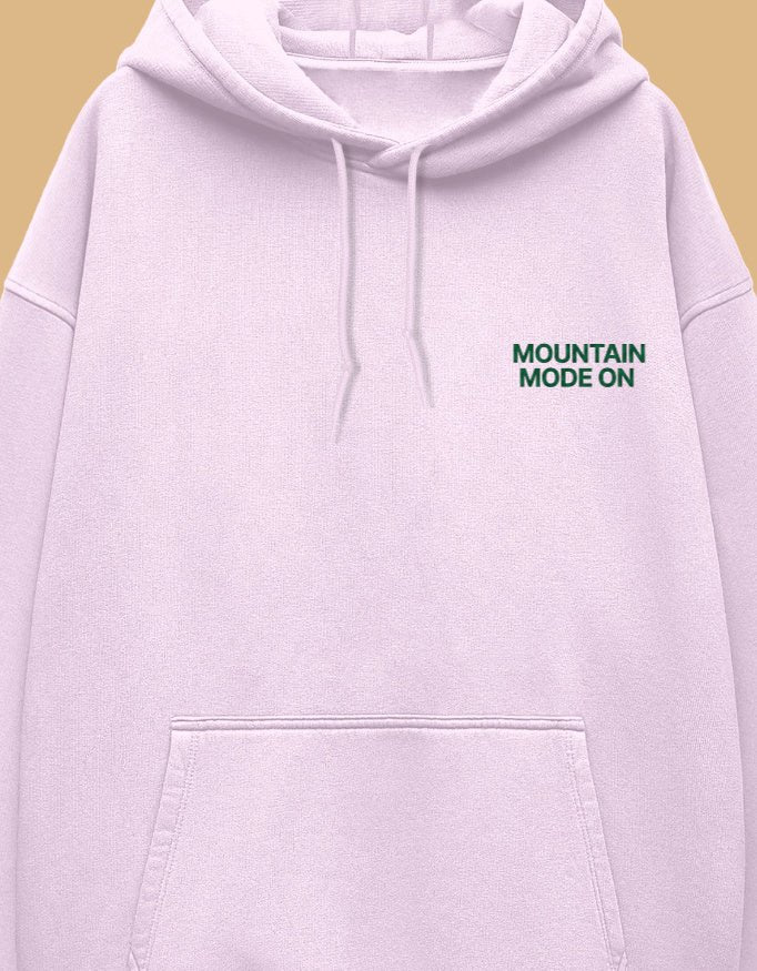 Travel Hoodie Oversized Fit | Mountain Mode On - Travel Apparel - Khojo Store