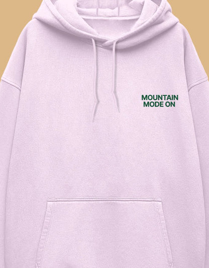 Travel Hoodie Oversized Fit | Mountain Mode On - Travel Apparel - Khojo Store