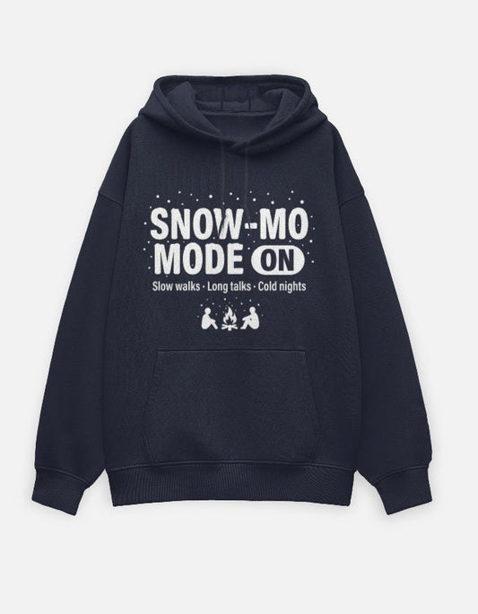 Travel Hoodie Oversized Fit | Snow Mode On - Travel Apparel - Khojo Store