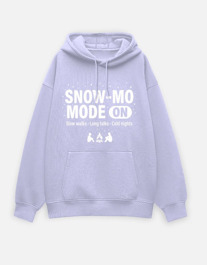 Travel Hoodie Oversized Fit | Snow Mode On - Travel Apparel - Khojo Store