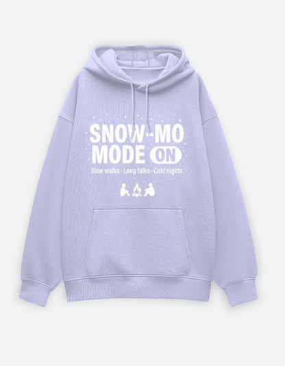 Travel Hoodie Oversized Fit | Snow Mode On - Travel Apparel - Khojo Store