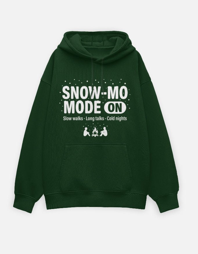 Travel Hoodie Oversized Fit | Snow Mode On - Travel Apparel - Khojo Store