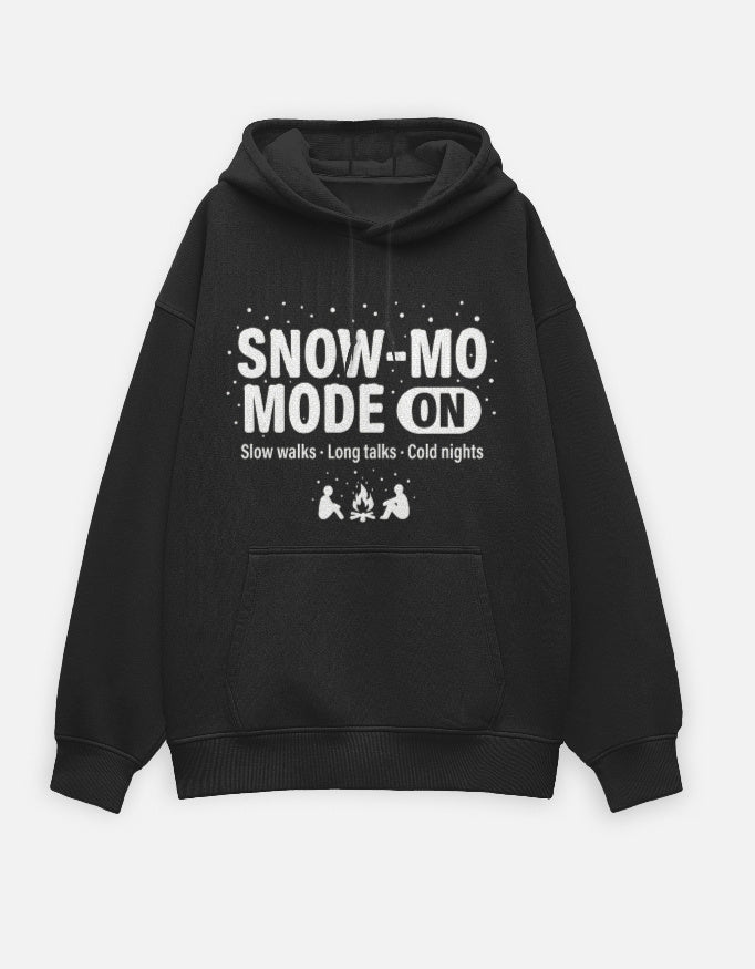 Travel Hoodie Oversized Fit | Snow Mode On - Travel Apparel - Khojo Store
