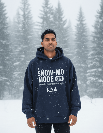 Travel Hoodie Oversized Fit | Snow Mode On - Travel Apparel - Khojo Store