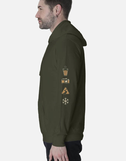 Travel Hoodie | Scene Pahaadon Wala - Travel Apparel - Khojo Store