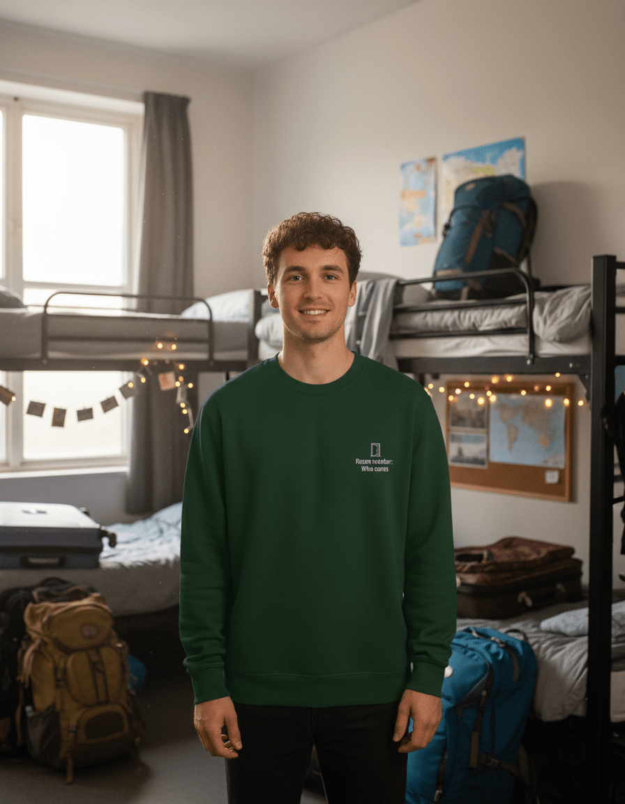 Travel Oversized Sweatshirt | Hostel Multiverse - Travel Apparel - Khojo Store