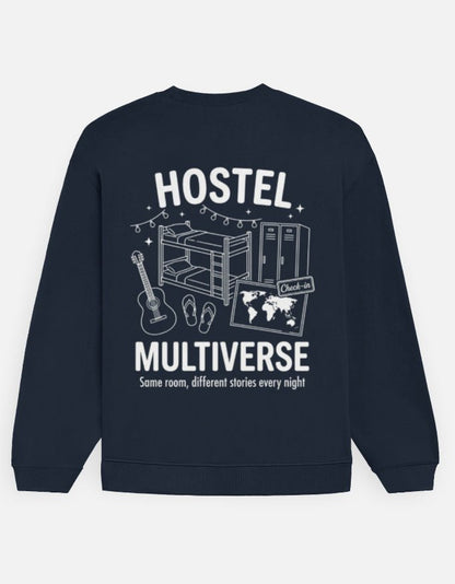Travel Oversized Sweatshirt | Hostel Multiverse - Travel Apparel - Khojo Store