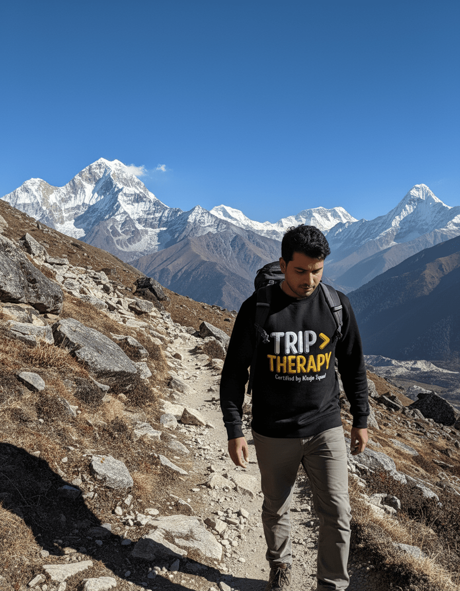 Travel Oversized Sweatshirt | Trip > Therapy - Travel Apparel - Khojo Store