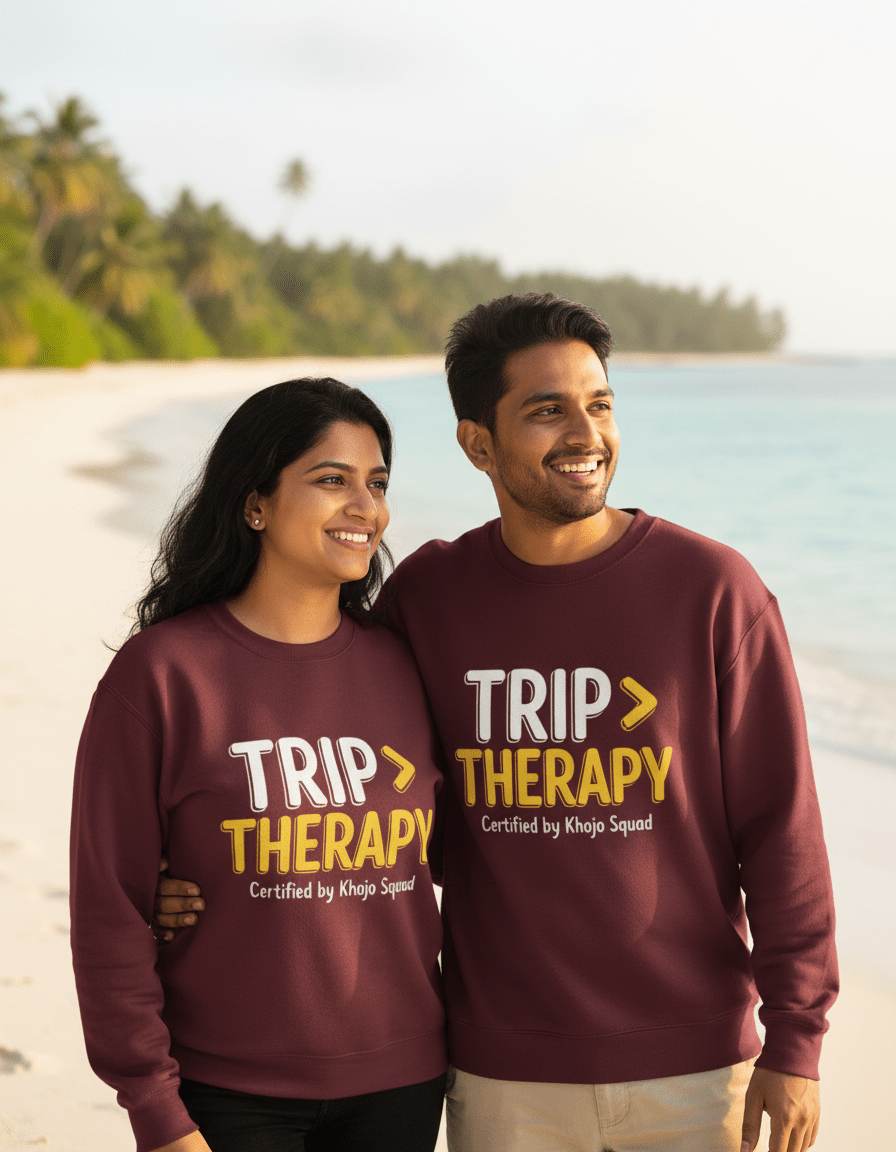 Travel Oversized Sweatshirt | Trip > Therapy - Travel Apparel - Khojo Store