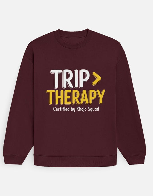 Travel Oversized Sweatshirt | Trip > Therapy - Travel Apparel - Khojo Store