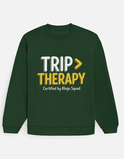 Travel Oversized Sweatshirt | Trip > Therapy - Travel Apparel - Khojo Store