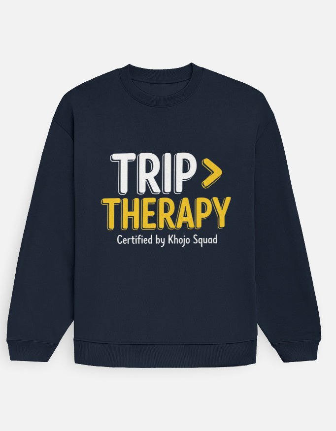 Travel Oversized Sweatshirt | Trip > Therapy - Travel Apparel - Khojo Store