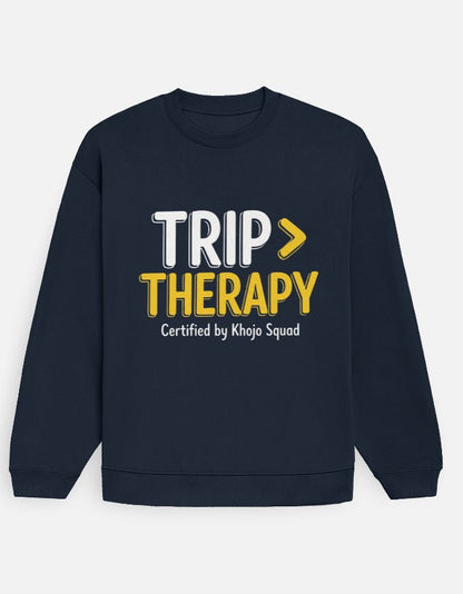 Travel Oversized Sweatshirt | Trip > Therapy - Travel Apparel - Khojo Store