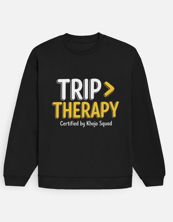 Travel Oversized Sweatshirt | Trip > Therapy - Travel Apparel - Khojo Store