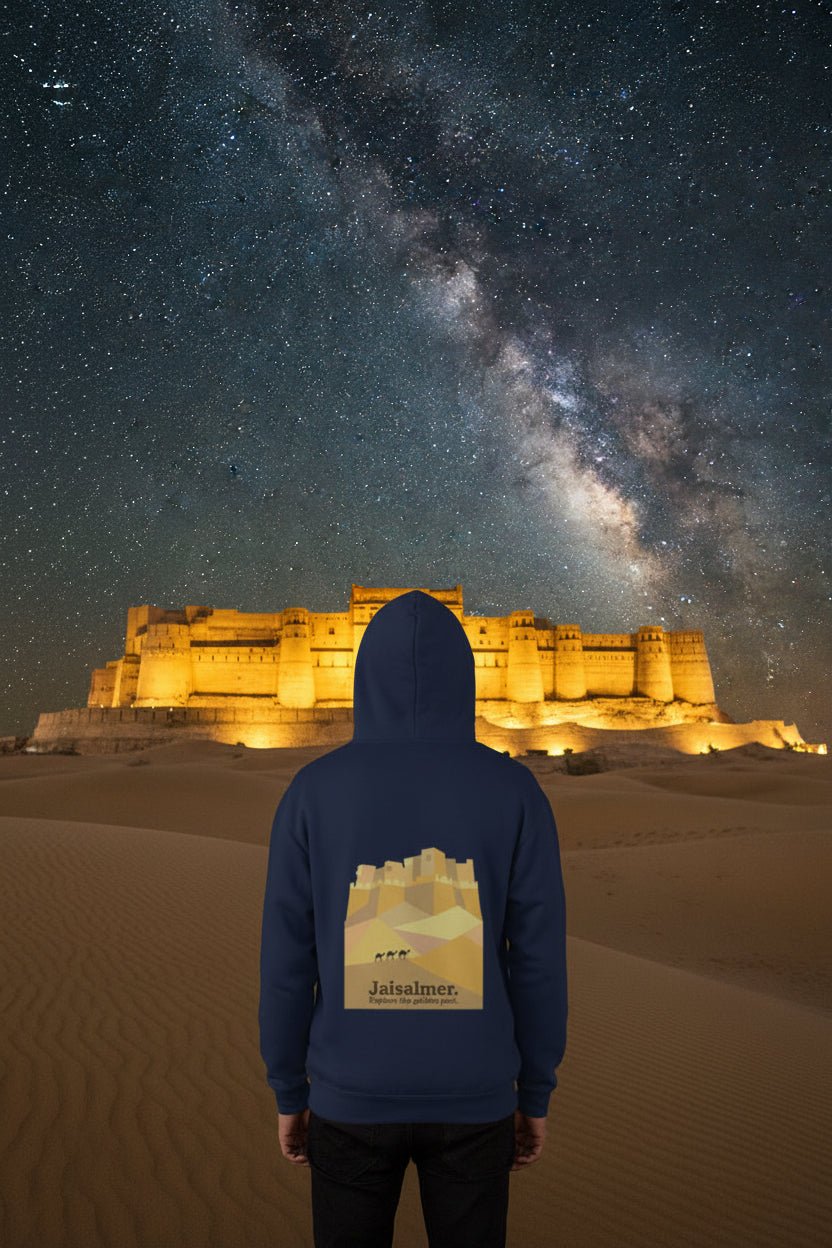 Travel Pullover Hoodie | Jaisalmer - Travel Apparel - Khojo Store