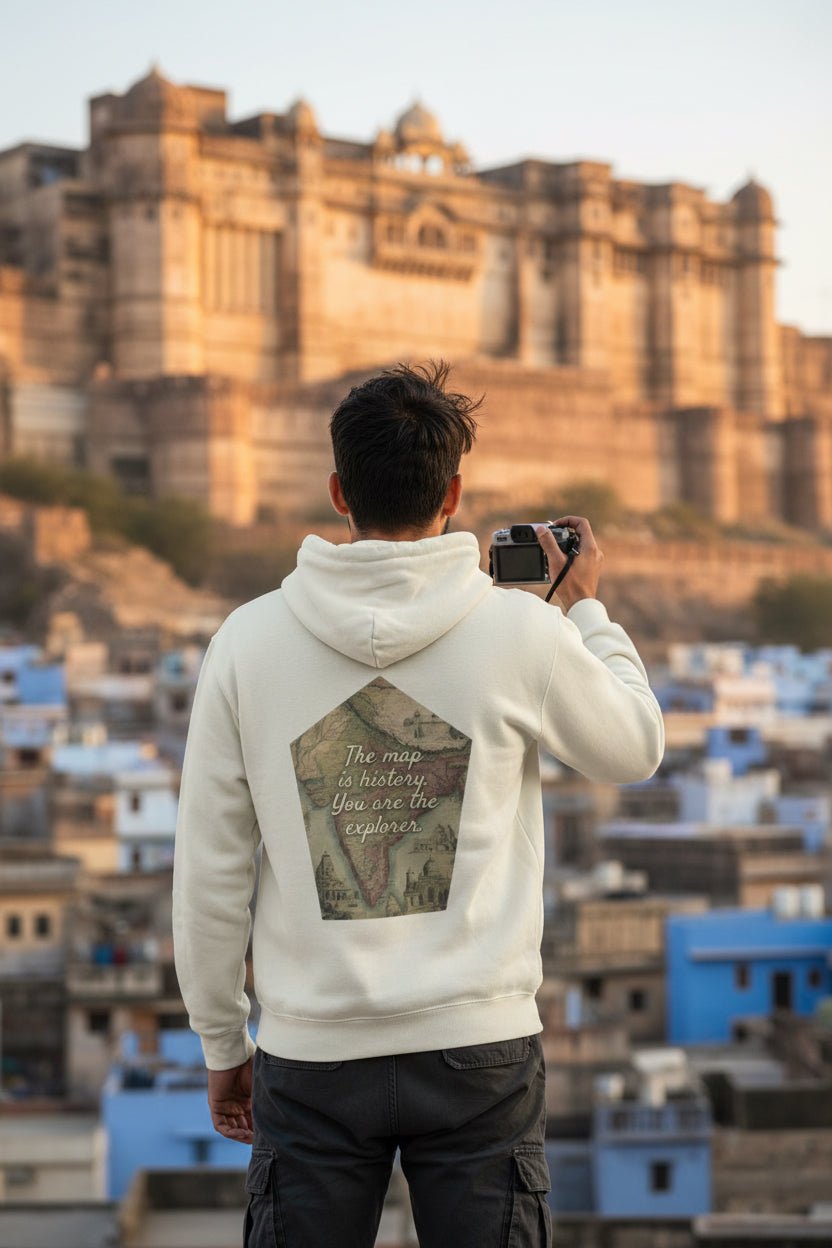 Travel Pullover Hoodie | Kahan Jana Hai? Dil se Pooch - Travel Apparel - Khojo Store