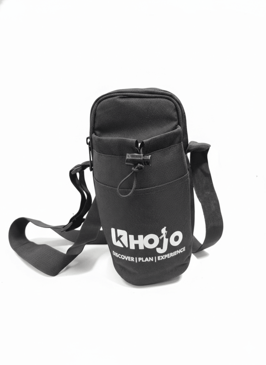 Compact travel side bag with multiple pockets by Khojo