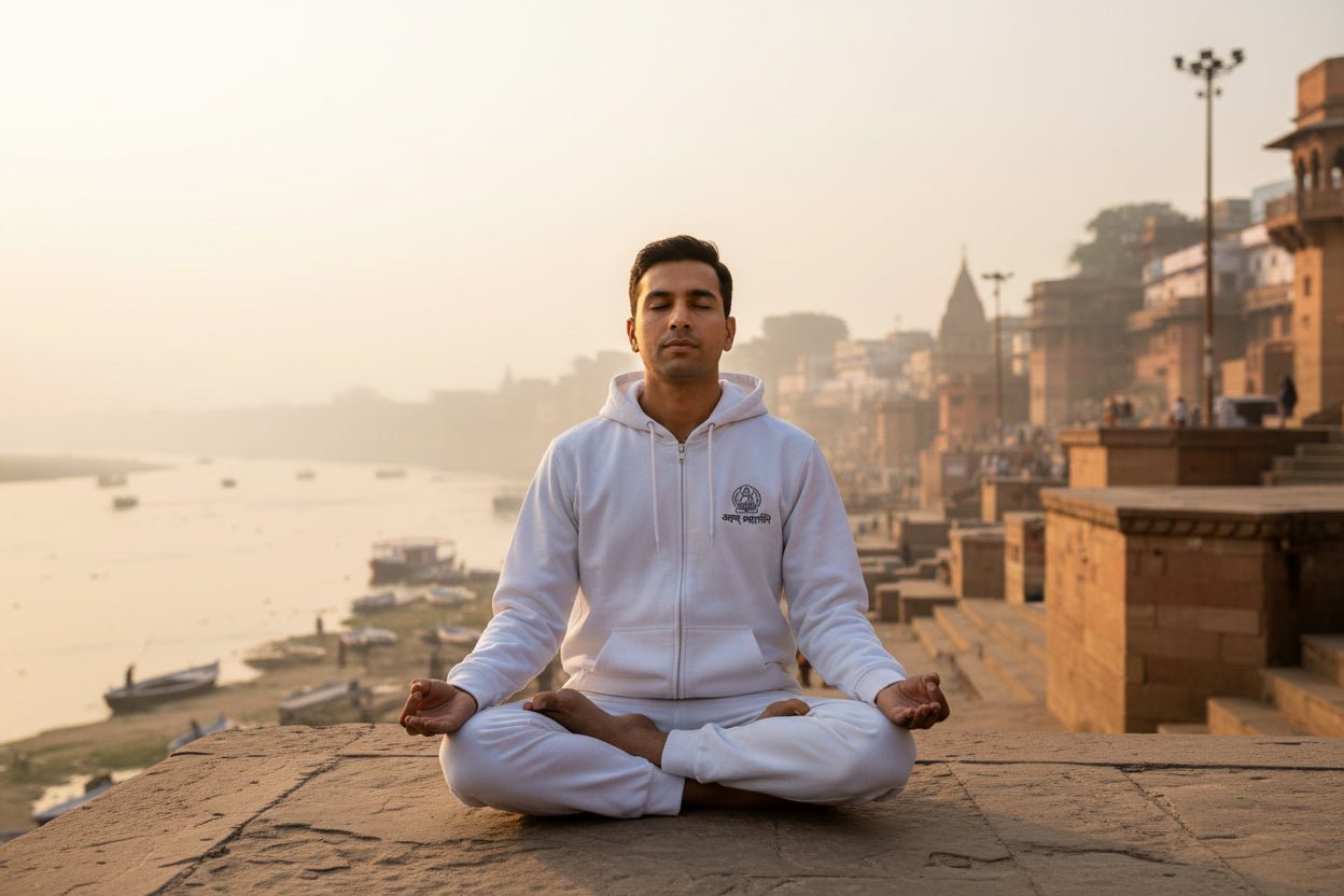 Travel Zip Hoodie | Aham Brahmasmi - Travel Apparel - Khojo Store