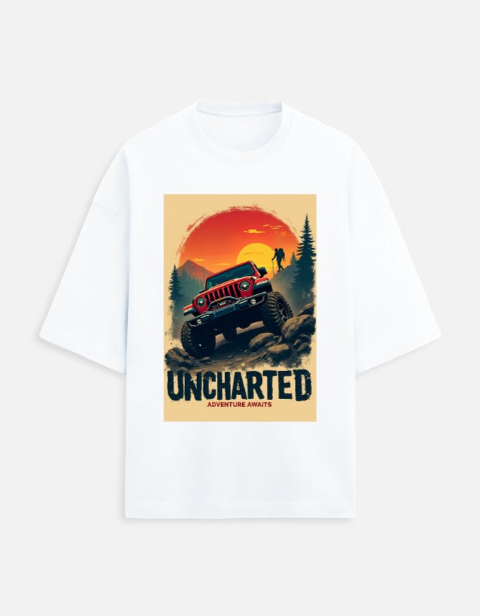 Uncharted Adventure Oversized Travel T-Shirt | Khojo - Travel Apparel - Khojo Store