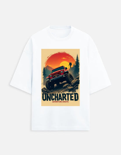 Uncharted Adventure Oversized Travel T-Shirt | Khojo - Travel Apparel - Khojo Store